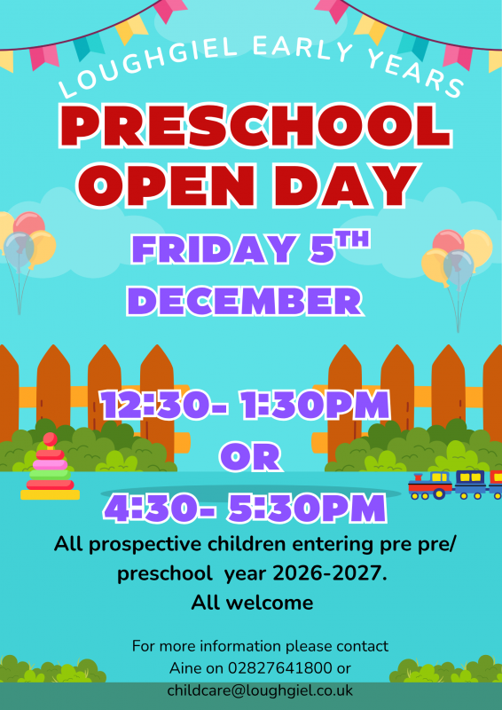 Loughgiel Early Years Open Day